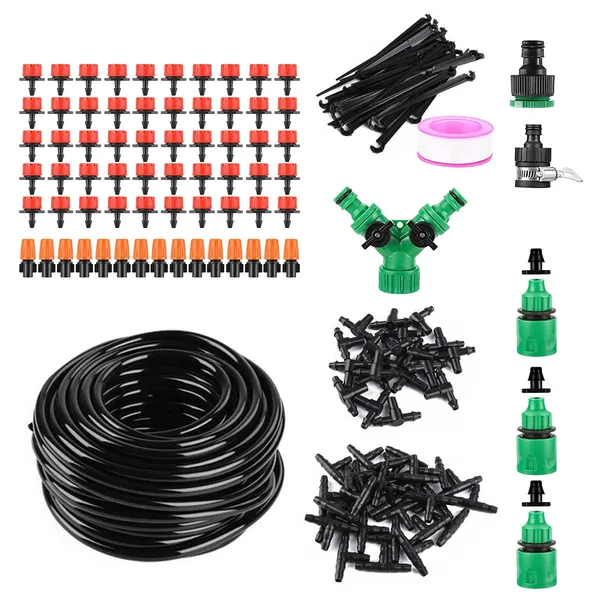 164ft Drip Irrigation Kit Automatic Garden Irrigation System