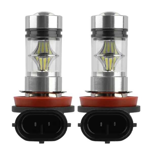 2pcs 1000lm 100w Led Fog Drl Light Bulb Water Resistant 360