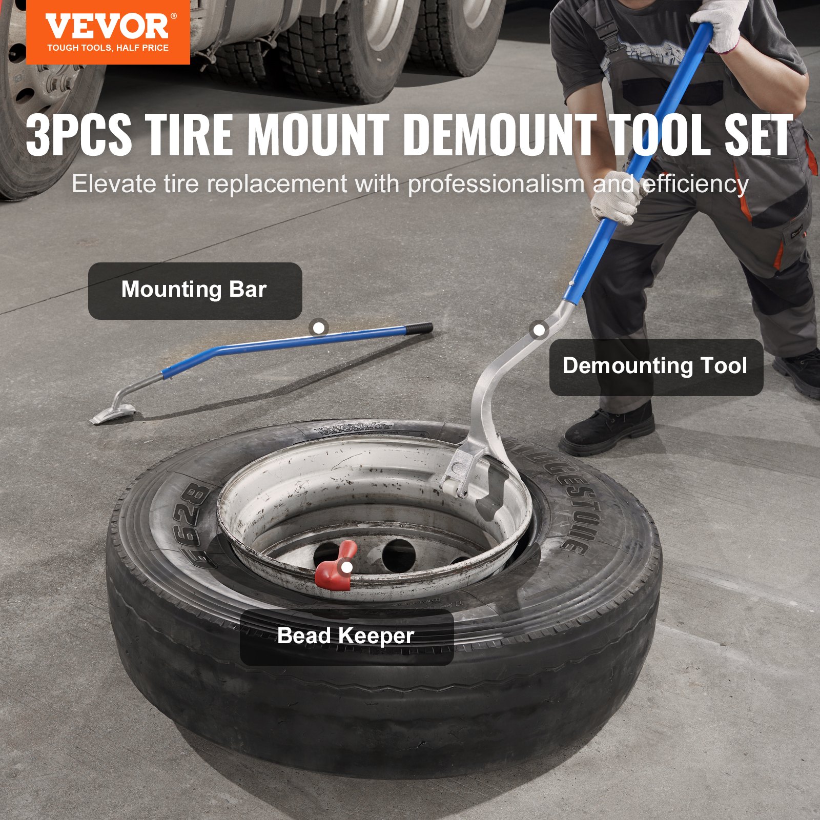 Truck Tire Changer Mount Demount 22.5 24.5 In Radial Bias Ply