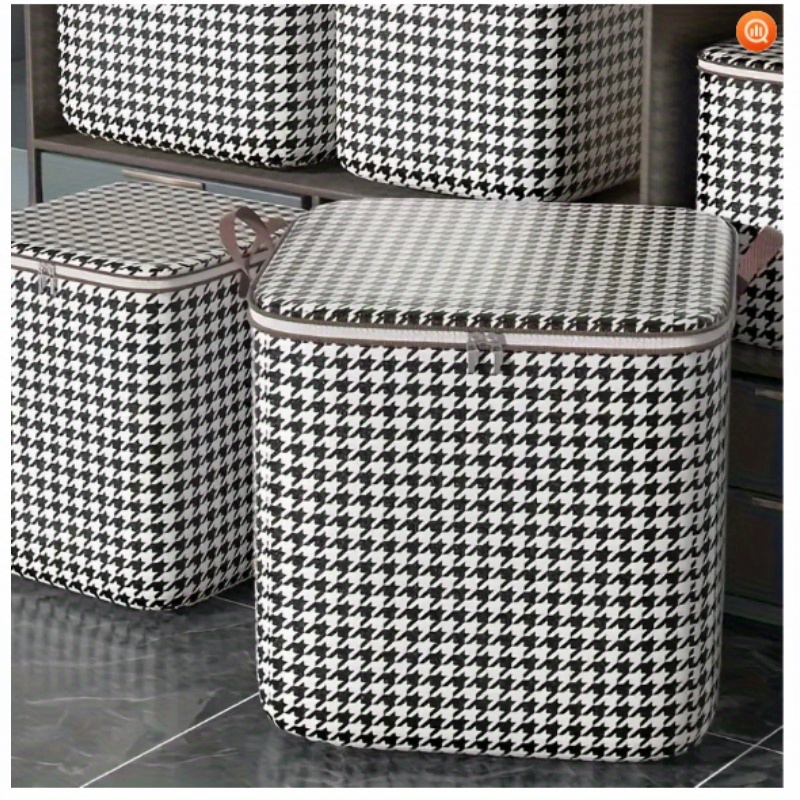 3pcs Set,140l,Stylish Foldable Zippered Storage Bags, Travel
