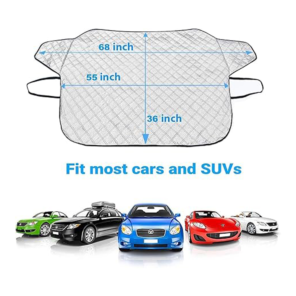 57x 37in Car Windshield Snow Cover,Car Windshield Snow Ice
