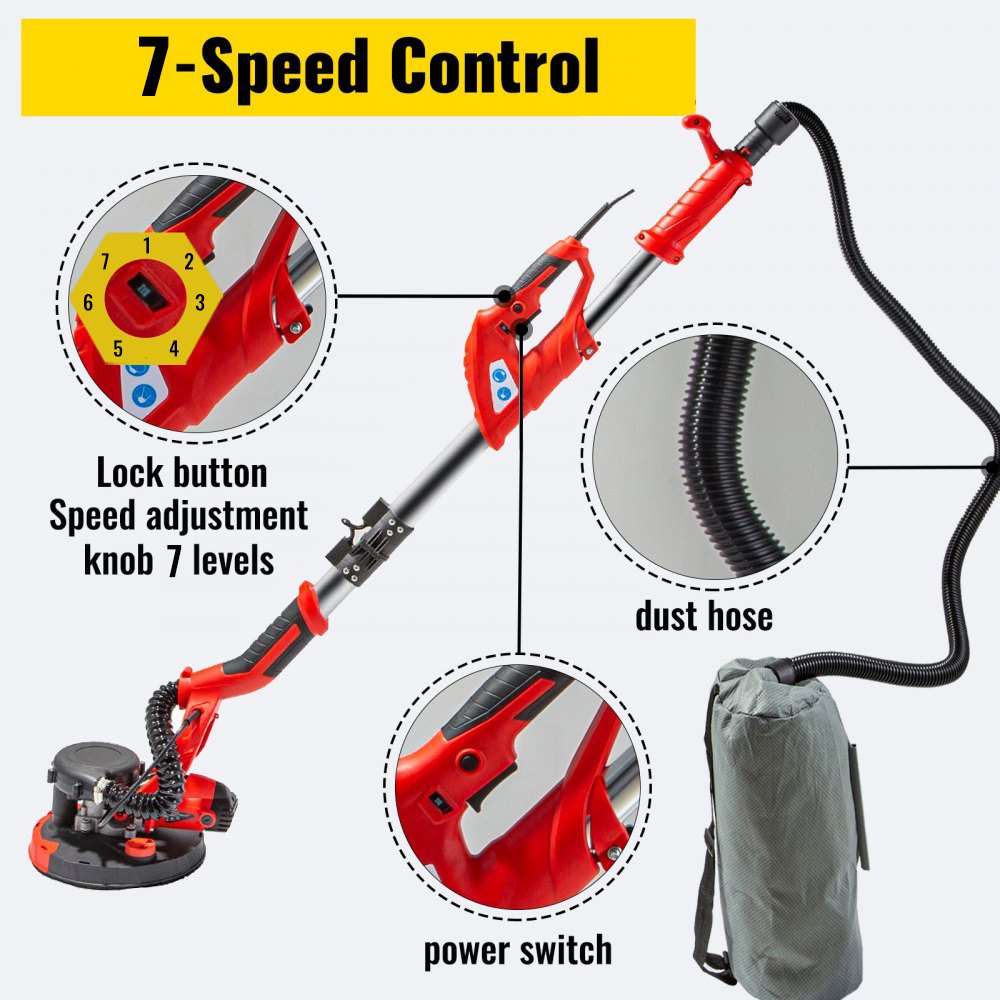 Drywall Sander 850w Electric, Electric Sander Variable Speed