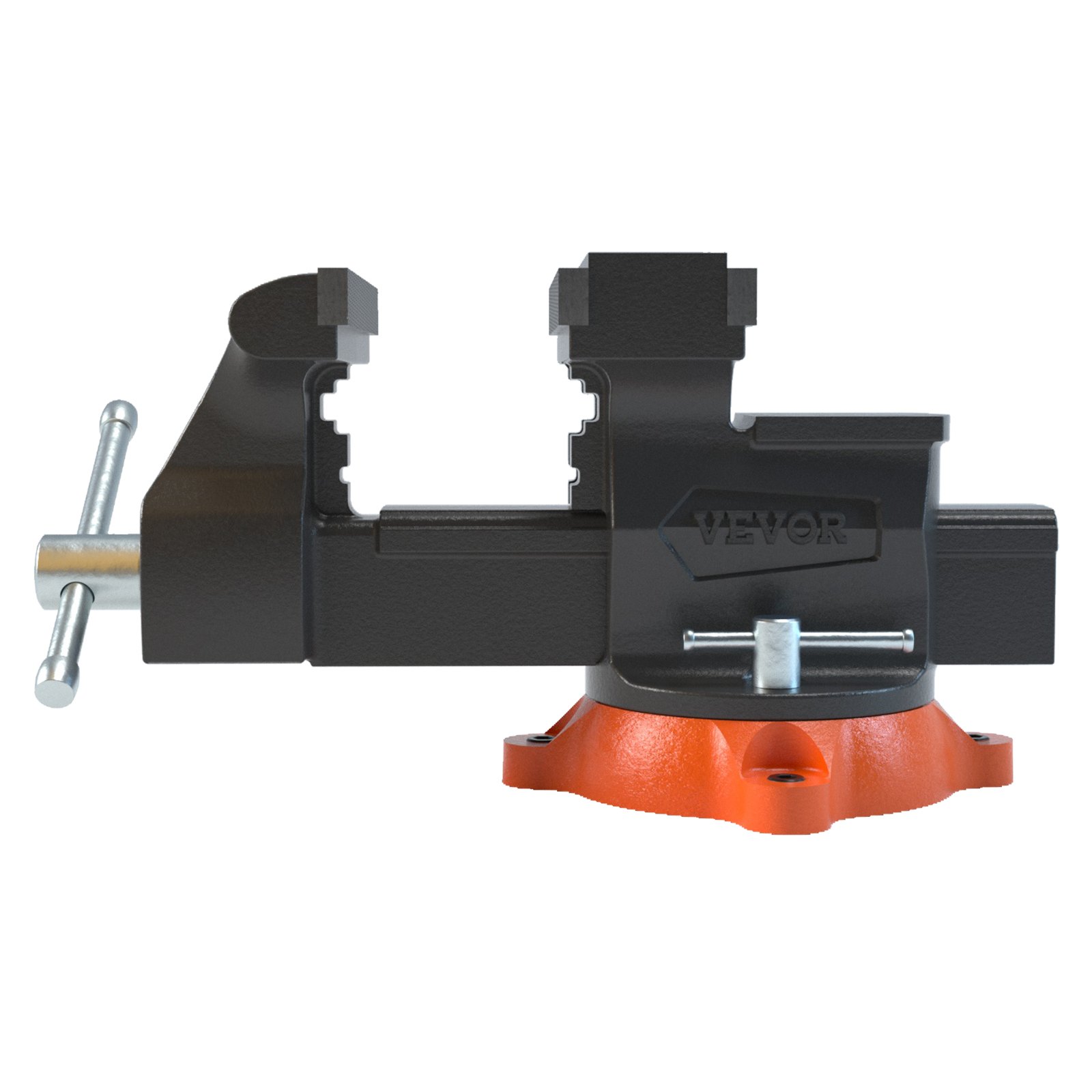 6.5 Bench Vise W 360swivel Locking Base Two Way Jaw Ductile Iron