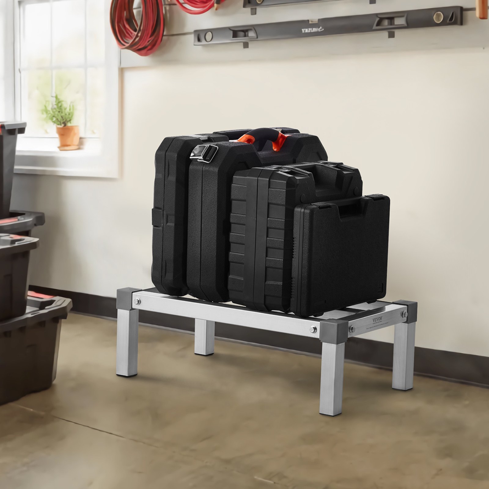 Newly Upgraded Aluminum Dunnage Rack Stationary Dunnage Rack