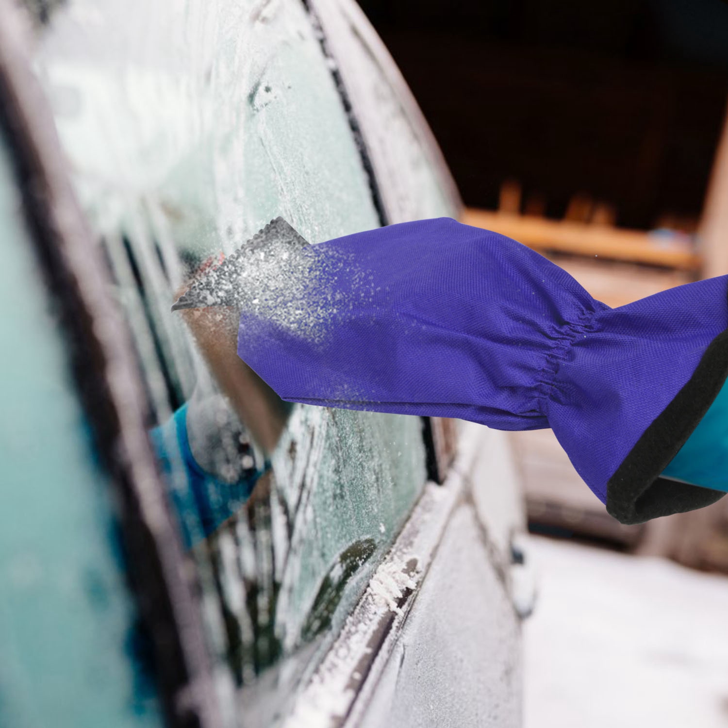 Ice Scraper Glove Car Windshield Snow Scraper Remover Glove