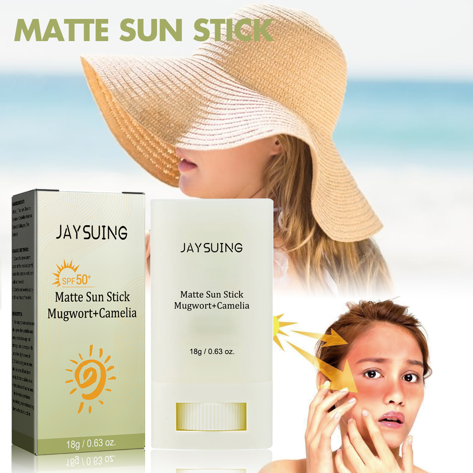Jaysui Matte Protective Stick Protects Uv Rays, Moisturizes,