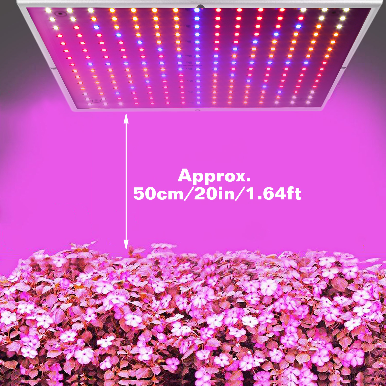 1 Set Led Grow Light Full Spectrum Hanging 225 Leds Plant Grow
