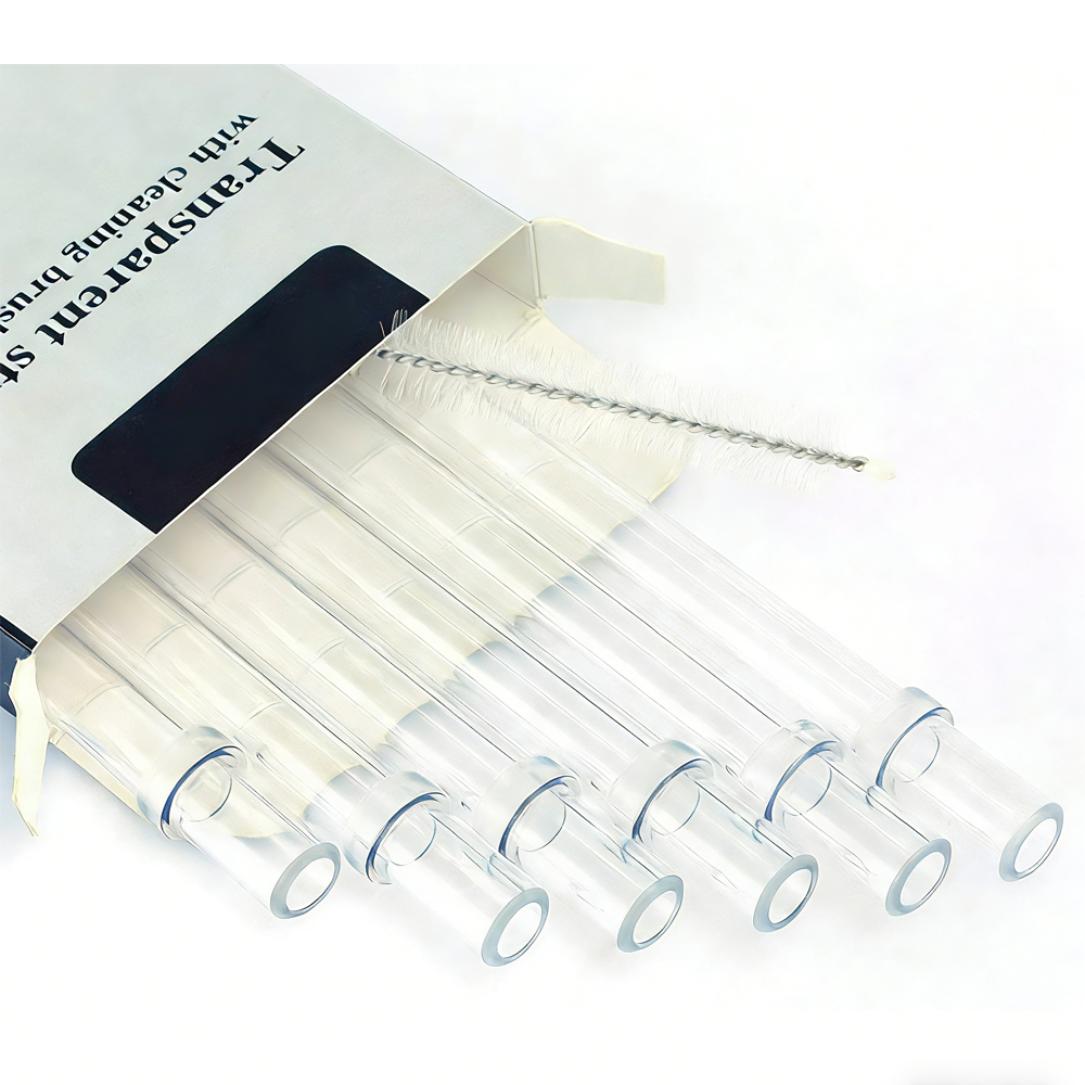 Plastic Straws, Reusable Clear Transparent Straight Drinking