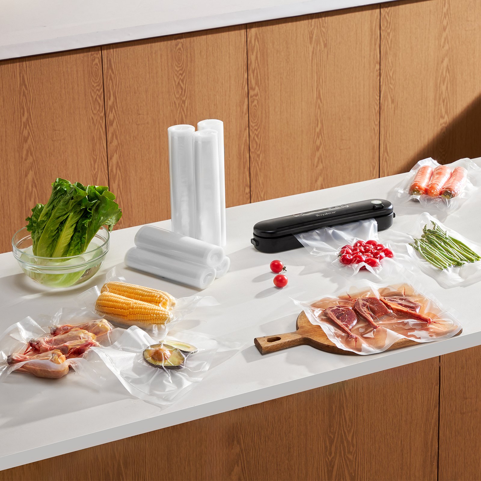 6 Rolls Vacuum Sealer Bags 11 In X 20 Ft & 8 In X 20 Ft