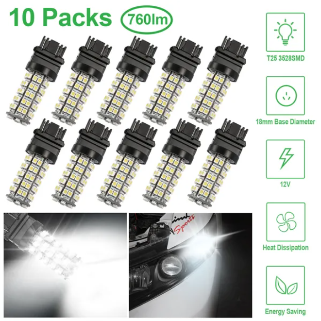 6000k Pure White Car Light