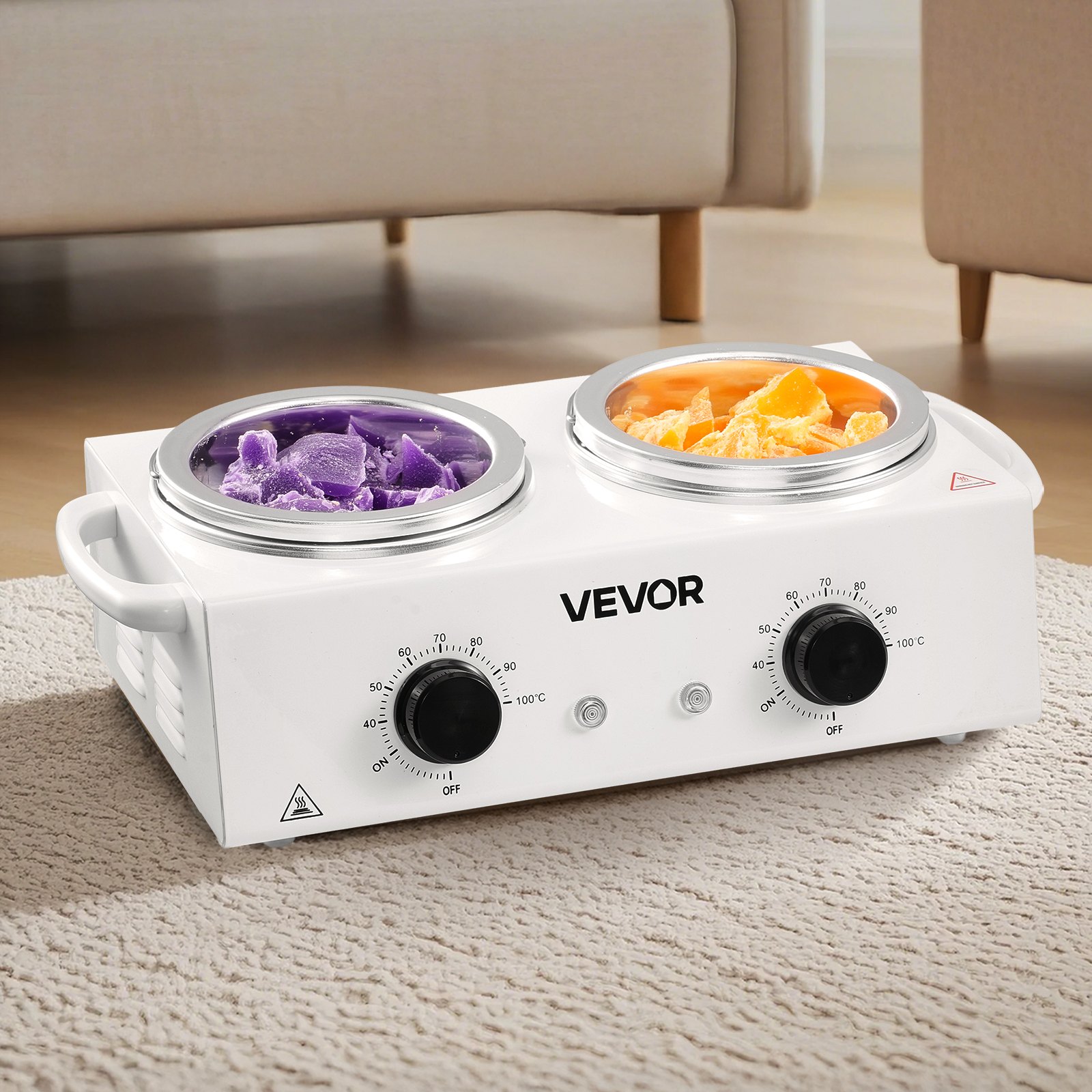 Double Wax Warmer 1200ml Professional Dual Wax Heater Pot For