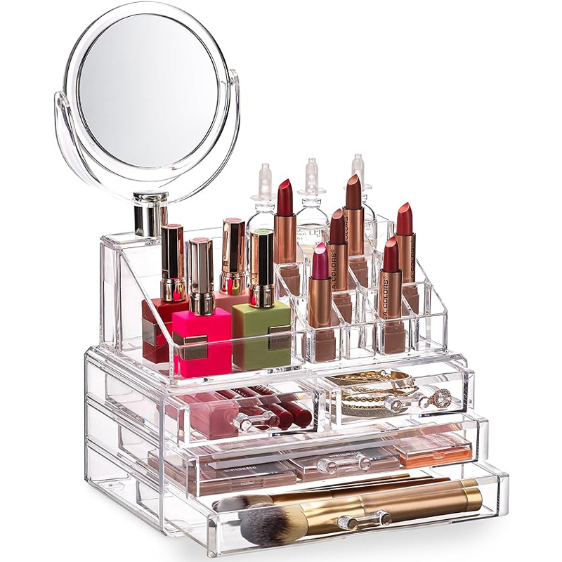 Clear Acrylic Clear Dustproof Makeup Storage, Organizer Drawers
