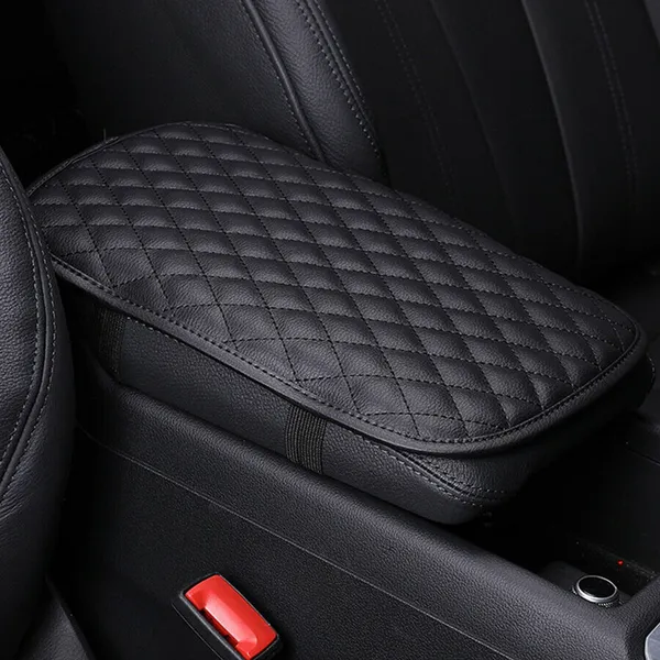 Car Armrest Pad Cover Pu Leather Auto Center Console Seat Box