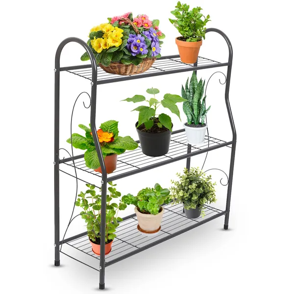 3 Tier Plant Stand Shelf Flower Pot Holder Display Rack 88lbs
