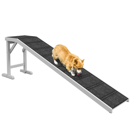 Ramp For Dog Bed, Pet Ramp For Dog With Non Slip Carpet And Top