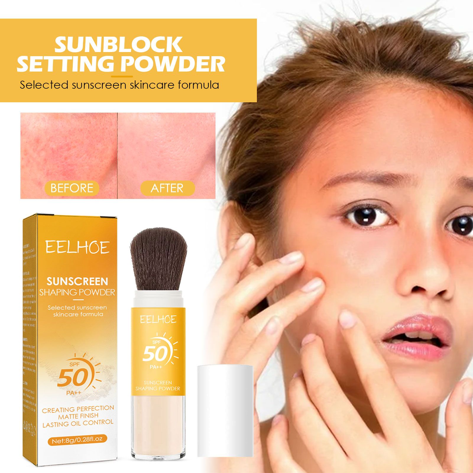 Eelhoe Setting Powder For A Natural, Lightweight, Breathable