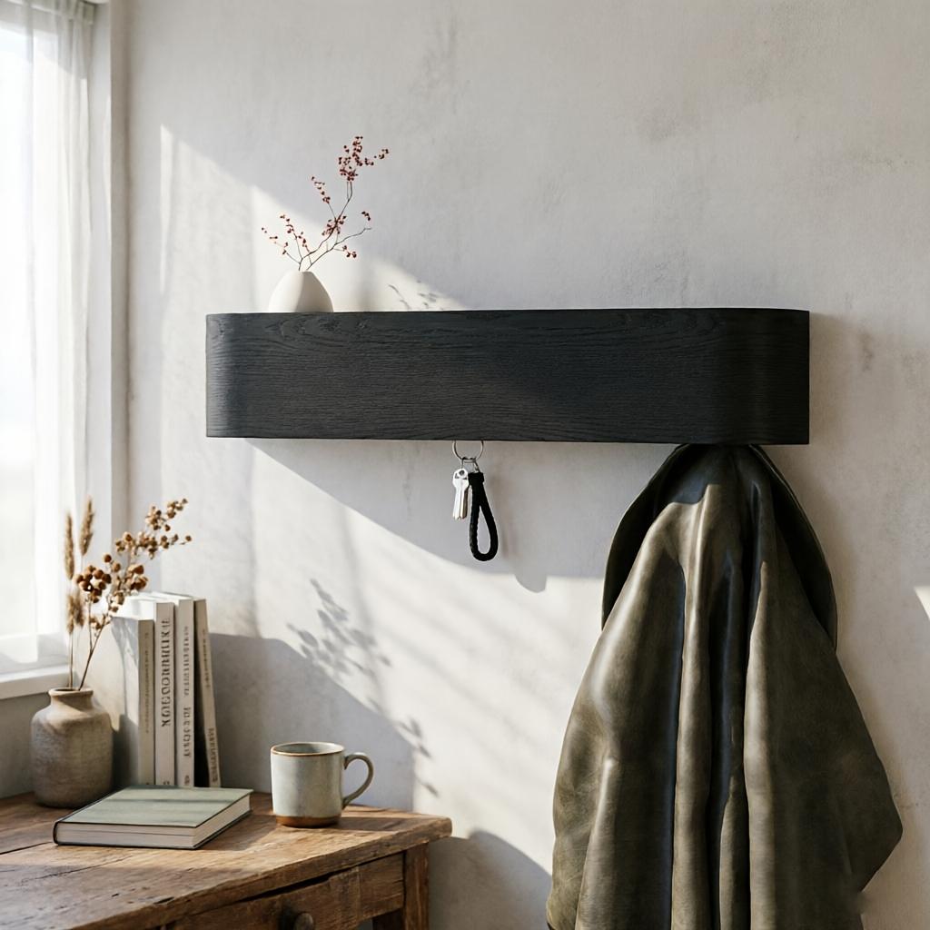 Black Multi Hook Household Key Organizer