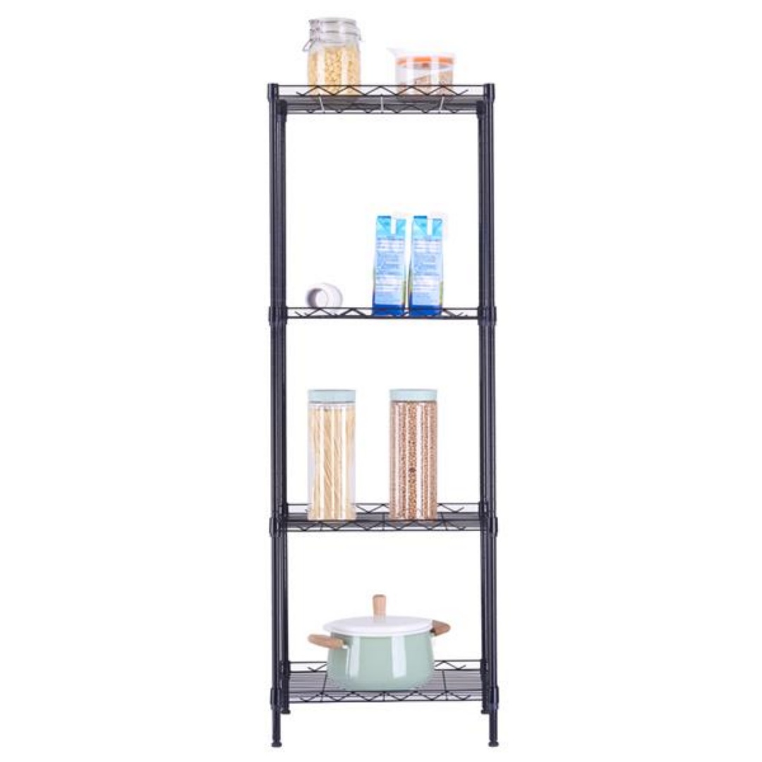 4 Tier Wire Shelving Unit Metal Storage Rack