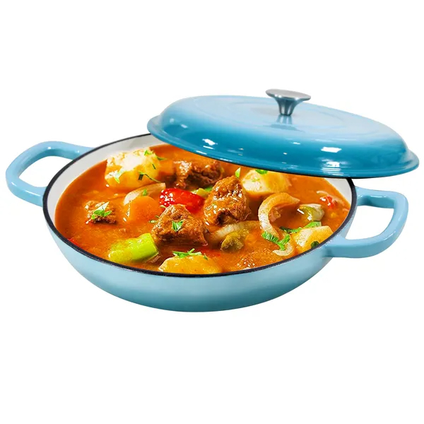Enameled Cast Iron Dutch Oven, 3.8 Quart Dutch Oven Pot With