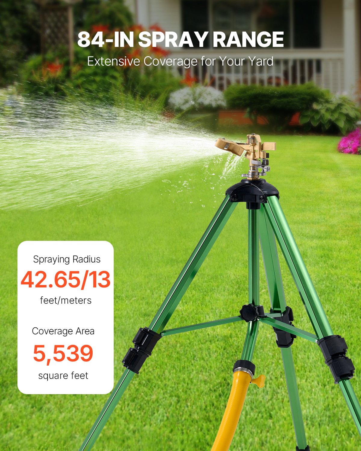 Impact Sprinkler On Tripod Base, Heavy Duty Tripod Sprinklers