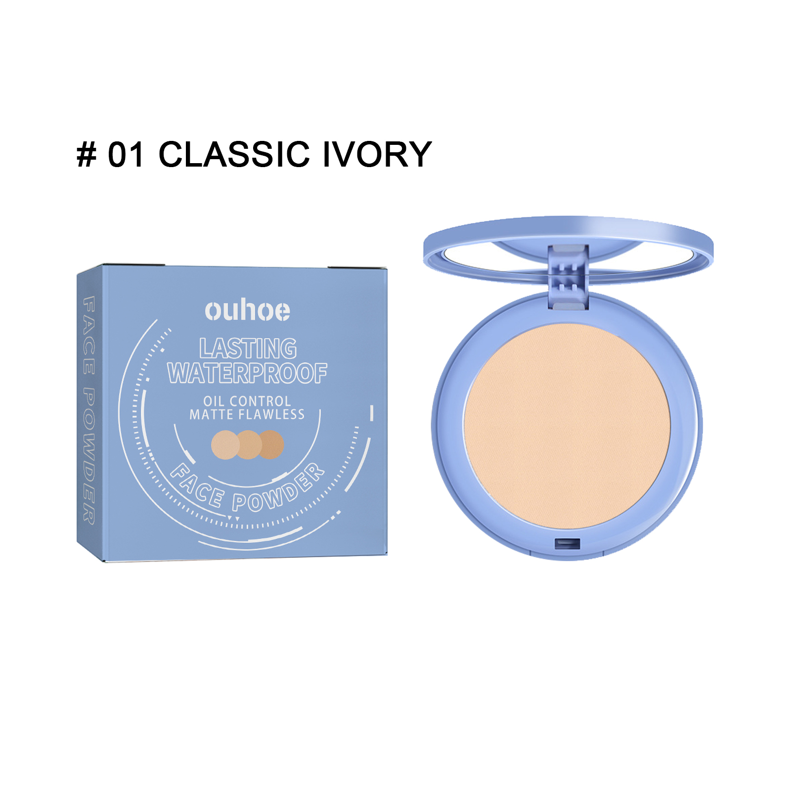 Ouhoe Long Lasting Finishing Compact Flawless, Long Wearing,