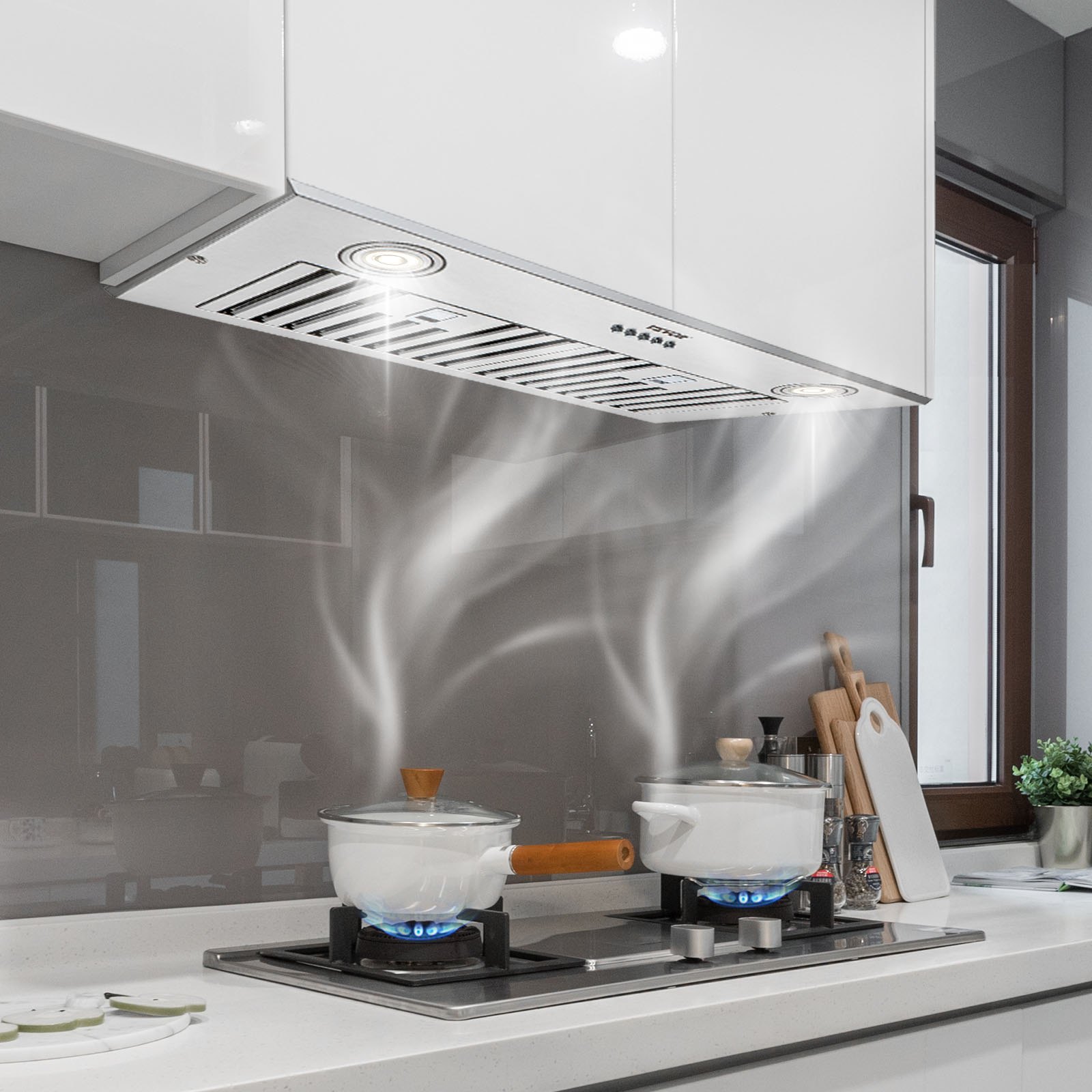 Insert Range Hood, 800cfm 3 Speed, 30 Inch Stainless Steel