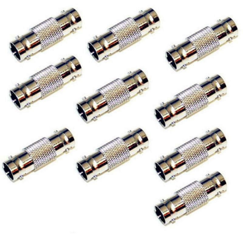 10 Pack Lot Bnc Female Coax Cable Coupler Adapter Connector For