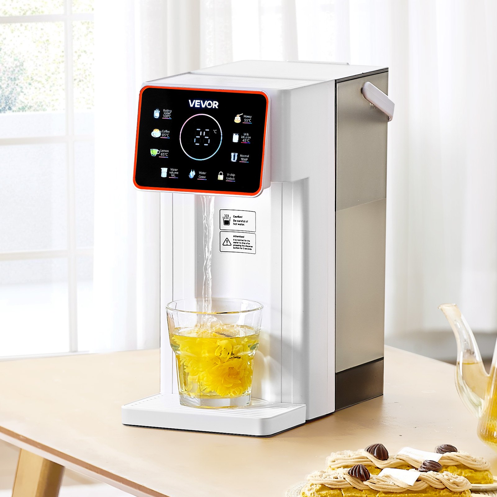 Countertop Instant Water Dispenser With 6 Temps 7 Volumes 101oz
