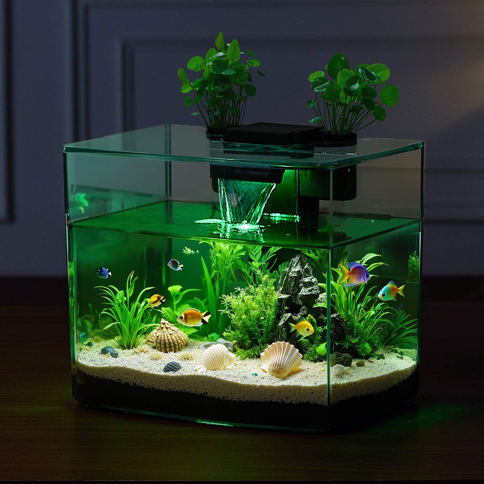 3.5 Gallon Fish Tank Aquarium Smart Arch Clear Gpps 3 Color