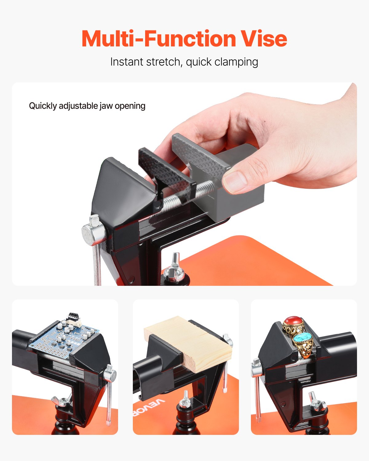 Magnetic Helping Hands Soldering Station Vise Magnifying Lamp 4