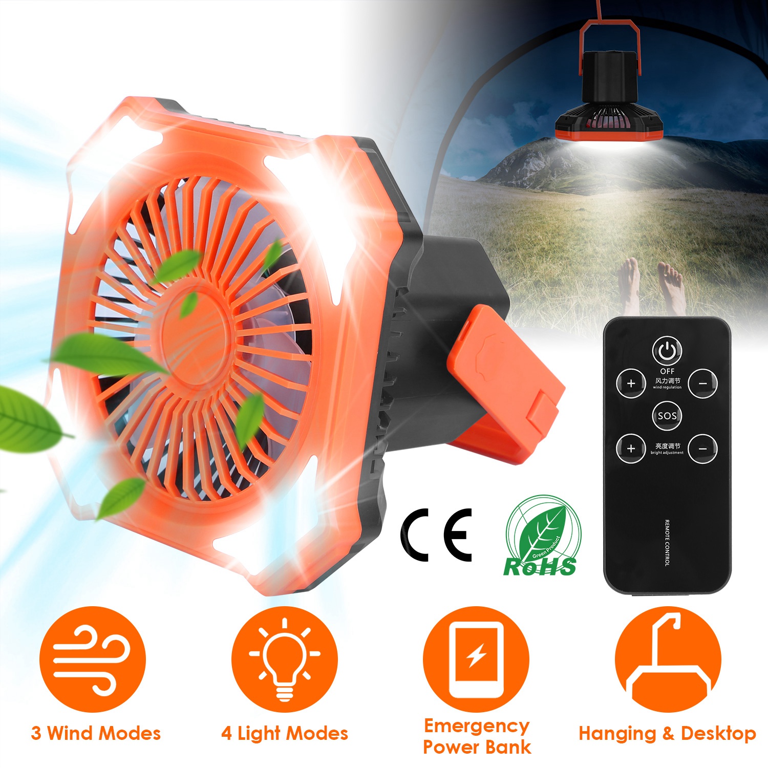Battery-Powered LED Camping Lantern