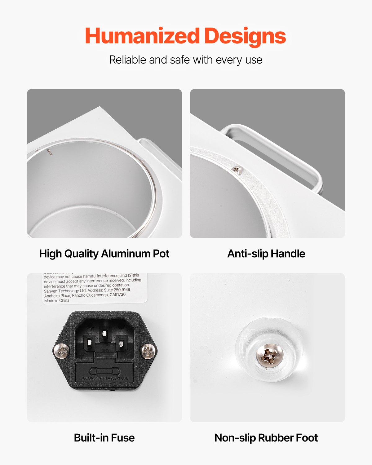 Single Pot Wax Warmer 3000ml 300w Professional Wax Warmer For