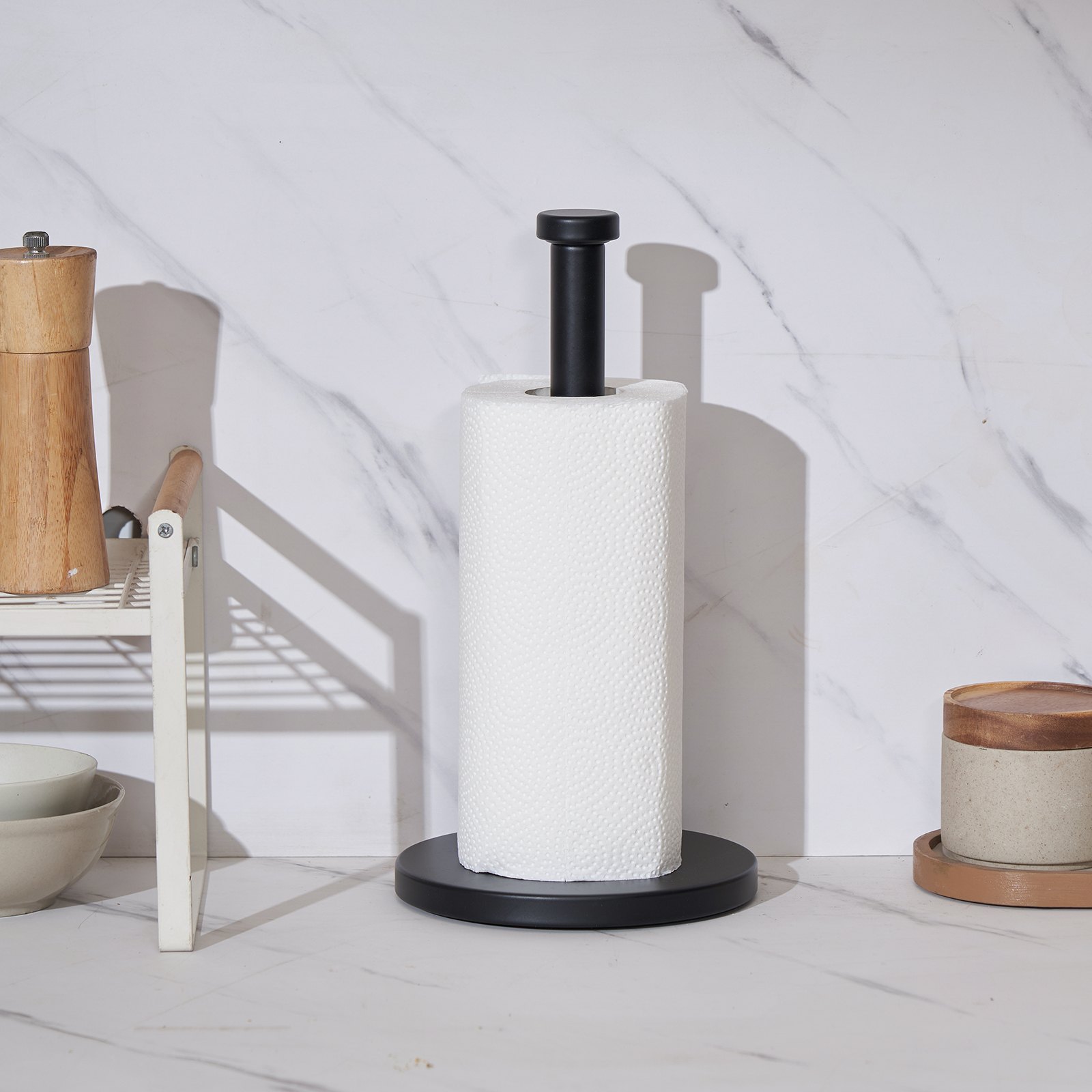 Paper Towel Holder Countertop Stainless Steel Paper Towel Stand