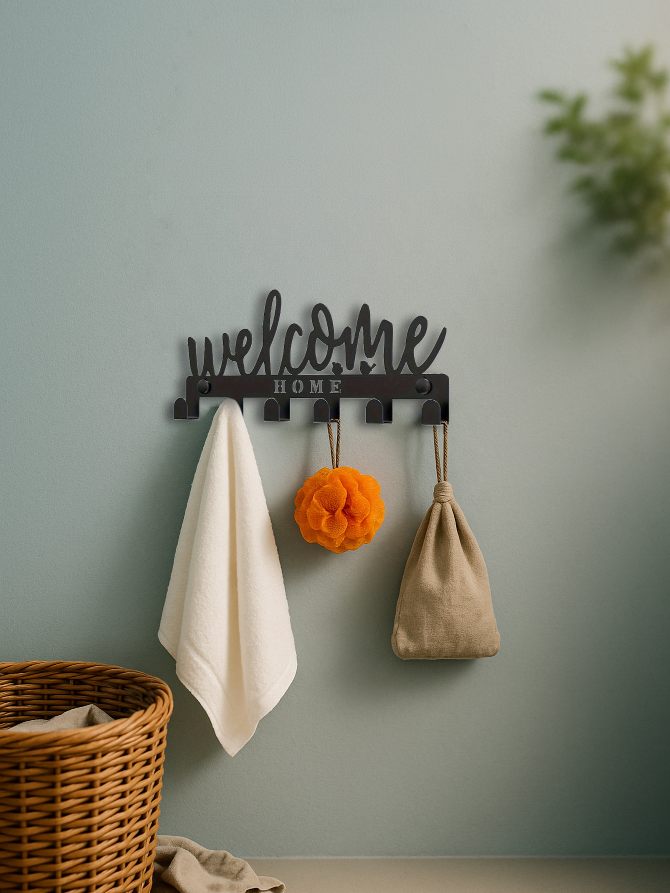 Elegant Welcome Key Holder W 8 Hooks Wall Mounted Organizer For