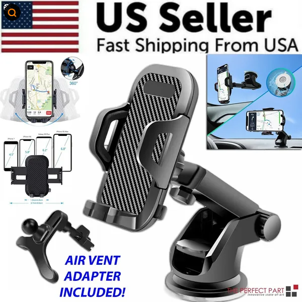 360universal Mount Holder Car Stand Windshield For Mobile Cell